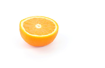 Fresh of orange isolated on white background