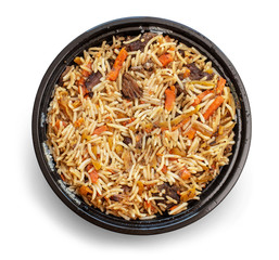 Uzbek national dish pilaf
