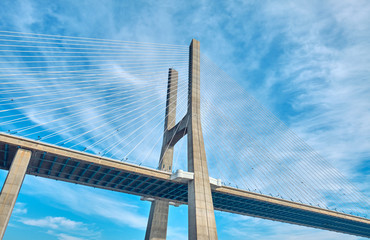 The Vasco da Gama Bridge in Lisbon.