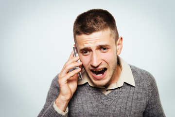 A man with a smartphone