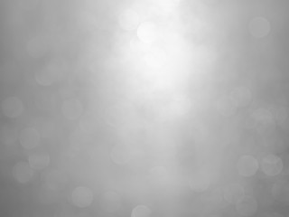 White and gray  bokeh background.Abstract blur background. White bubbles on a black background.
