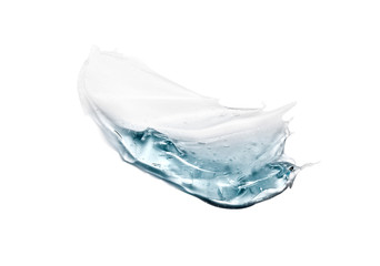 Gel isolated on white background		