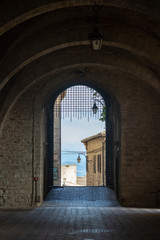 Fototapeta premium Gubbio, historic city in Umbria, Italy