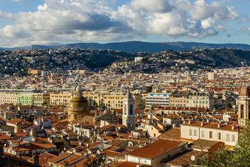 Obraz premium aerial view of nice france