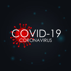 corona virus or covid-19 logo design. corona virus logo for use in background, flyer,brochure.editable vector covid-19 logo