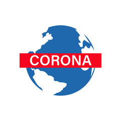 corona virus in china, design template