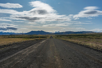 A Scenic road in Iceland