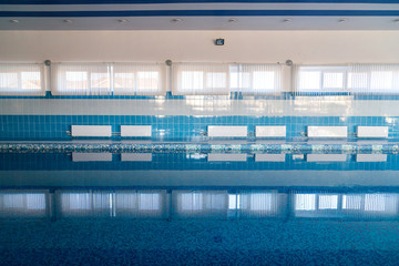 Obraz premium Interior of public swimming pool