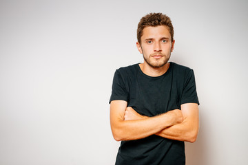 Fototapeta premium Portrait of a man arms folded