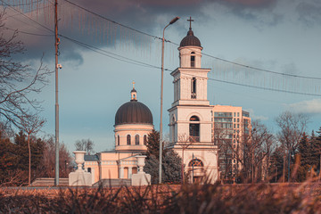 Chisinau, the capital city of the Republic of Moldova. Chisinau metropolitan central park. 2020
