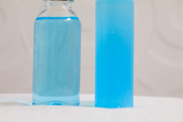 Alcohol gel and alcohol base  hand-washing. Preventive measures against coronavirus ( Sars-CoV-2, Covid-19) infection with antibacterial hand sanitizer gel for anti Bacteria and virus.