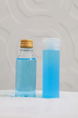 Alcohol gel and alcohol base  hand-washing. Preventive measures against coronavirus ( Sars-CoV-2, Covid-19) infection with antibacterial hand sanitizer gel for anti Bacteria and virus.