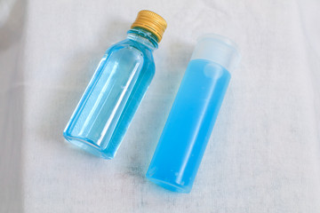 Alcohol gel and alcohol base  hand-washing. Preventive measures against coronavirus ( Sars-CoV-2, Covid-19) infection with antibacterial hand sanitizer gel for anti Bacteria and virus.