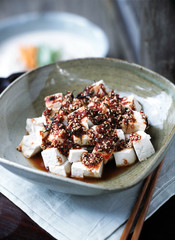 한국음식 두부양념요리