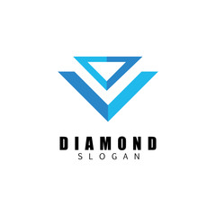 Diamond  jewelry Logo Template vector icon illustration design