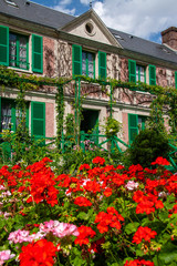 Ehemaliges Wohnhaus des Impressionisten Claude Monet und heutiges Museum in Giverny in Frankreich