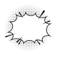 Obraz premium Comics Book Background. Colorful Halftone Pattern. Cartoon Speech Bubble. Dotted Texture.