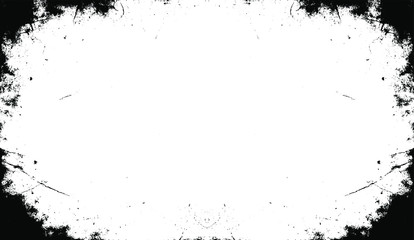 Scratched Frame. Grunge Urban Background Texture Vector. Dust Overlay. Distressed Grainy Grungy Framing Effect. Distressed Backdrop Vector Illustration. EPS 10.