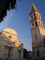 Obraz premium Church of St. Stephen in Stari Grad, Hvar island, Croatia