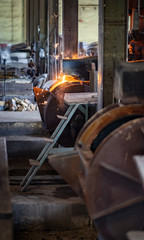 Casting, melting, molding and foundry. The most widely used non reusable mold method is sand casting a process in which specially treated sand is rammed around the pattern and placed in a support.
