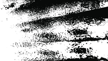 Rough black and white texture vector. Distressed overlay texture. Grunge background. Abstract textured effect. Vector Illustration. Black isolated on white background. EPS10.