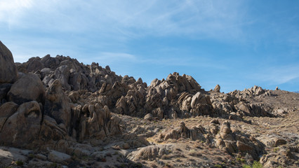 Rocks, archs and hills at Alabama hills, California