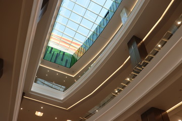 Obraz premium empty mall interior in europe