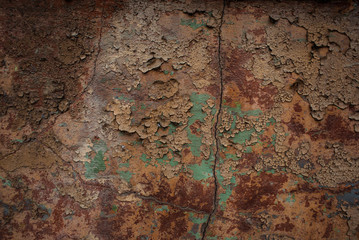 A blue texture about corrosion traces on the surface.