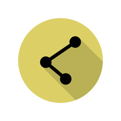 communications long shadow icon. Simple glyph, flat vector of web icons for ui and ux, website or mobile application