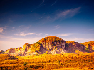 Obraz premium Morning landscape in Cherrapunji, Meghalaya, India