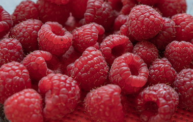 Viele Himbeer vom Hof