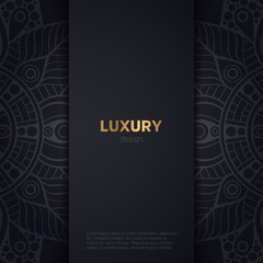 luxury mandala dark design background