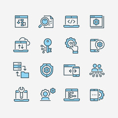 icons set of search engine optimisation
