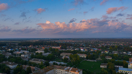 Obraz premium aerial view of the city