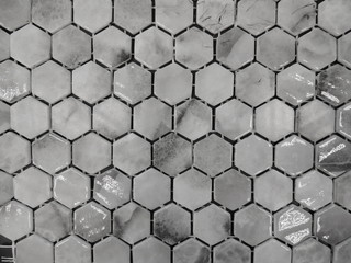 Grey background like a honeycomb