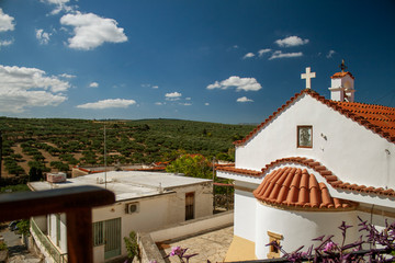 Beautiful greek church on crete