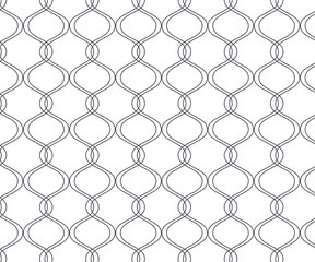 Repeating wavy line vector pattern