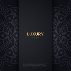 luxury mandala dark design background