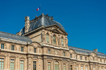 Fototapeta na wymiar French Flag in paris ,Europe