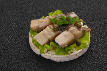 Snack with herring