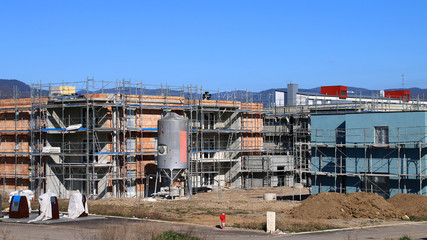 Fototapeta premium chantiers inachevée pendant la quarantaine