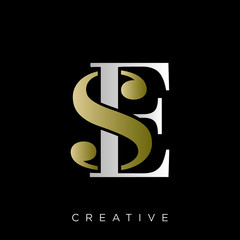 se luxury logo design vector icon