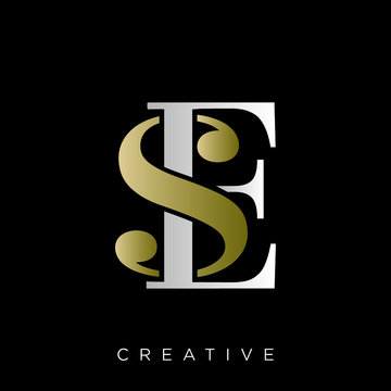se luxury logo design vector icon