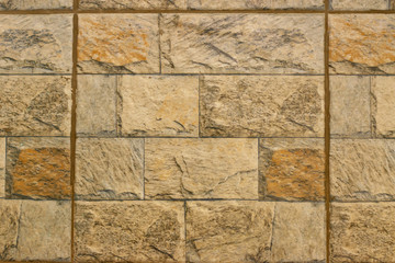 Brick wall of red color, wide background.