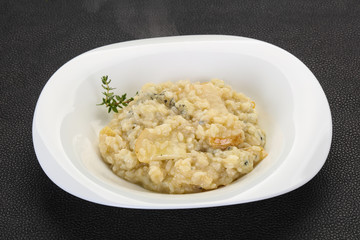 Risotto with pear and gorgonzola