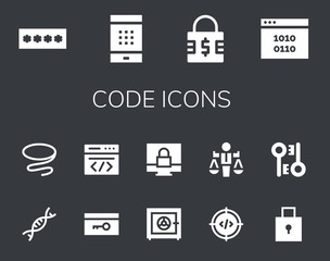 code icon set