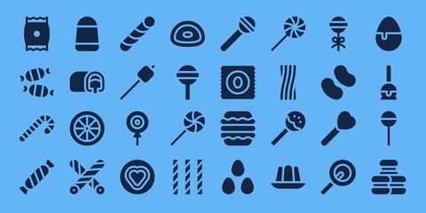 lollipop icon set