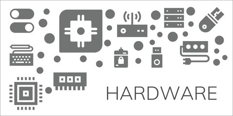 hardware icon set