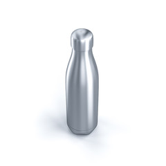 reusable steel bottle on a white background.