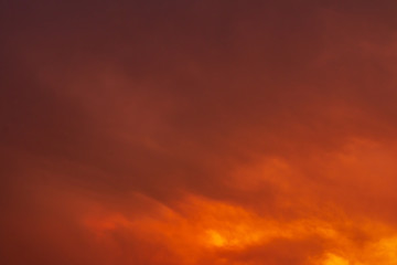 Abstract orange sky,soft focus